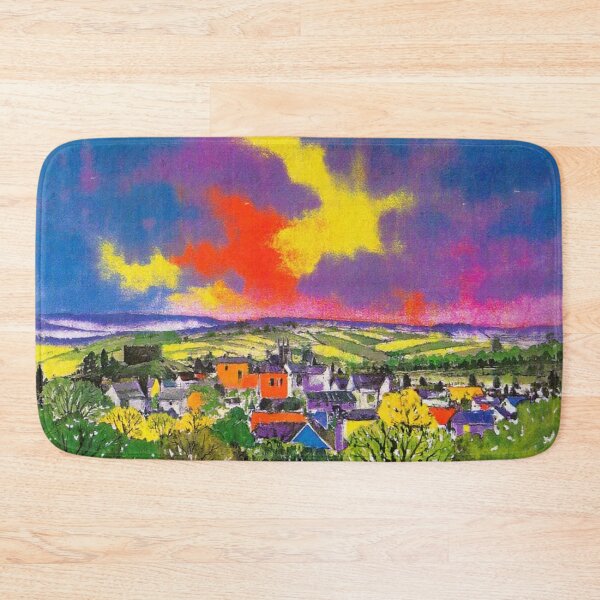 Item preview,  Totnes from Harpers Hill2（watercolour + AI) designed and sold by artsmeow.