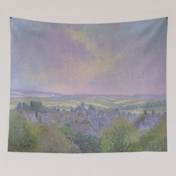 Item preview,  Totnes from Harpers Hill3（watercolour + AI) designed and sold by artsmeow.