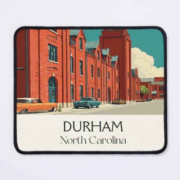 Item preview, Durham North Carolina Vintage Travel Art | Bull City Historic Architecture designed and sold by TuncGK.