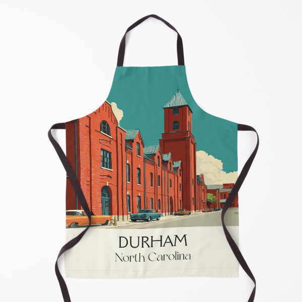 Item preview, Durham North Carolina Vintage Travel Art | Bull City Historic Architecture designed and sold by TuncGK.