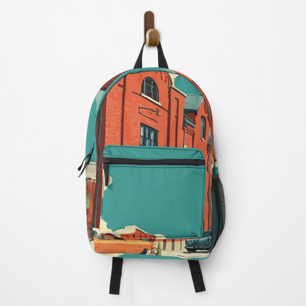 Item preview, Durham North Carolina Vintage Travel Art | Bull City Historic Architecture designed and sold by TuncGK.