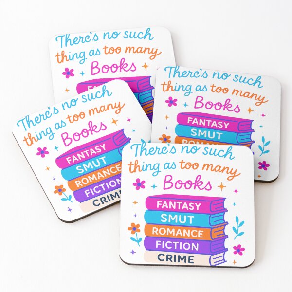 Item preview, Colorful Book Lover Design – “There’s No Such Thing As Too Many Books” Quote for Readers & Bibliophiles designed and sold by GemBob Creations.