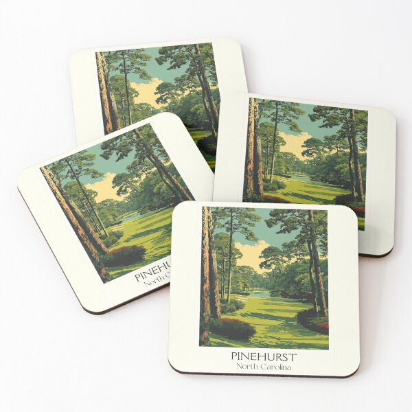 Item preview, Pinehurst North Carolina Vintage Art | Home of American Golf Illustration designed and sold by TuncGK.
