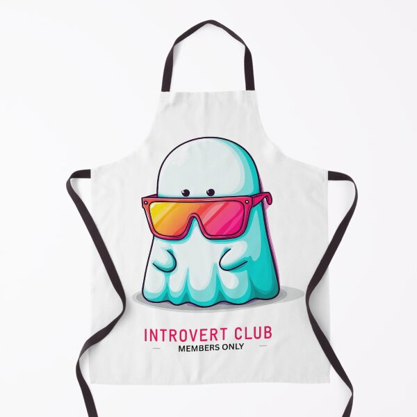 Item preview, Introvert Club – Cool Ghost with Sunglasses designed and sold by VisionaryVeils.