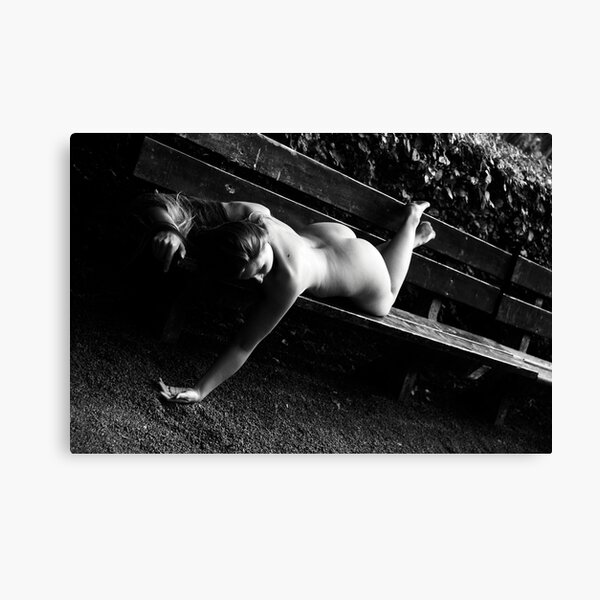 Muse on a Park Bench Four Canvas Print