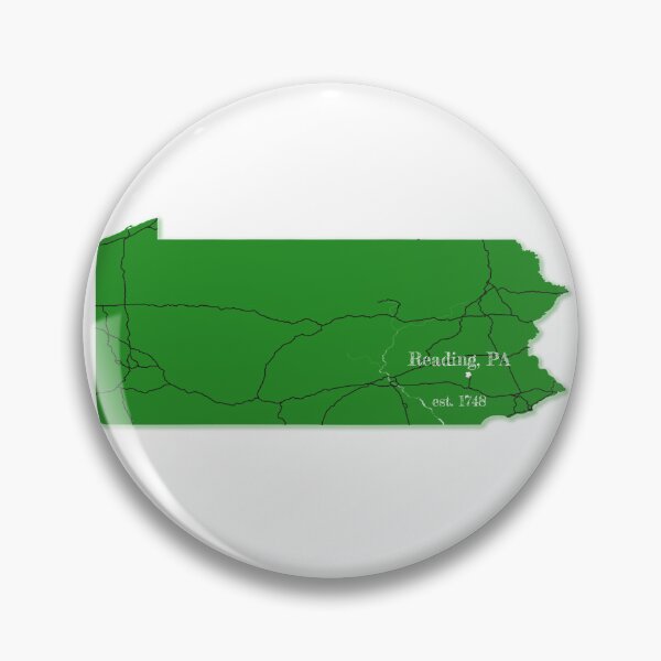 Item preview, Reading, PA [Green] designed and sold by PhilbonianDezin.
