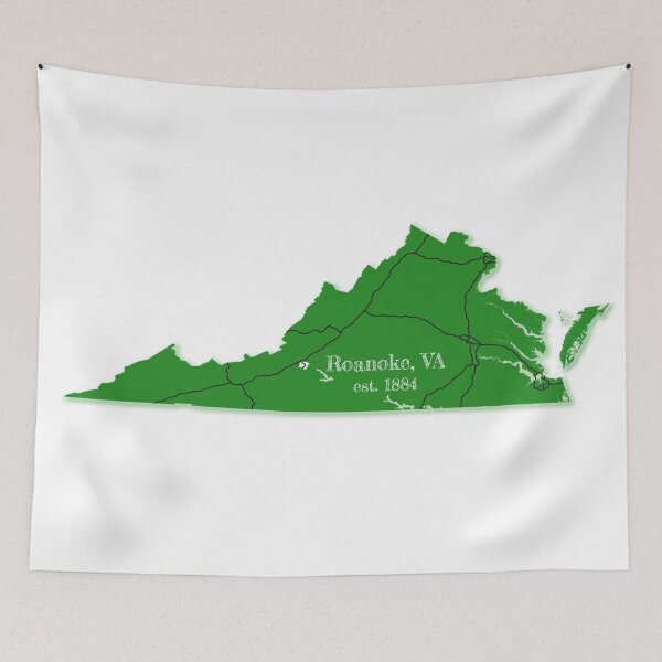 Item preview, Roanoke, VA [Green] designed and sold by PhilbonianDezin.