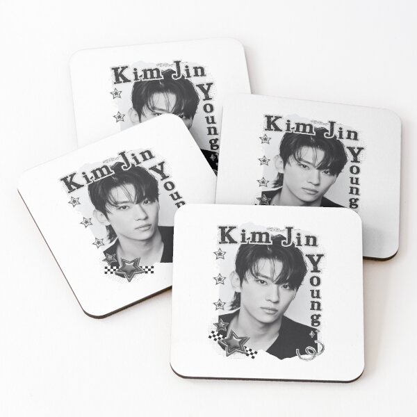 Item preview, Kim Jin-young Dex (김진영) Korean Actor Black and White Collage Digital Art Portrait designed and sold by AJUNICE STUDIO.