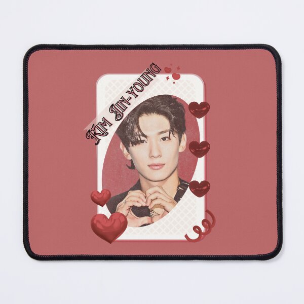 Item preview, Kim Jin-young Dex (김진영) Korean Actor Card Red Aesthetic Collage Design designed and sold by AJUNICE STUDIO.