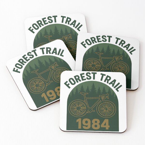 Item preview, Forest Trail 1984 Retro MTB Design designed and sold by Qbi Cycle & Co. – Cycling Apparel & Accessories.