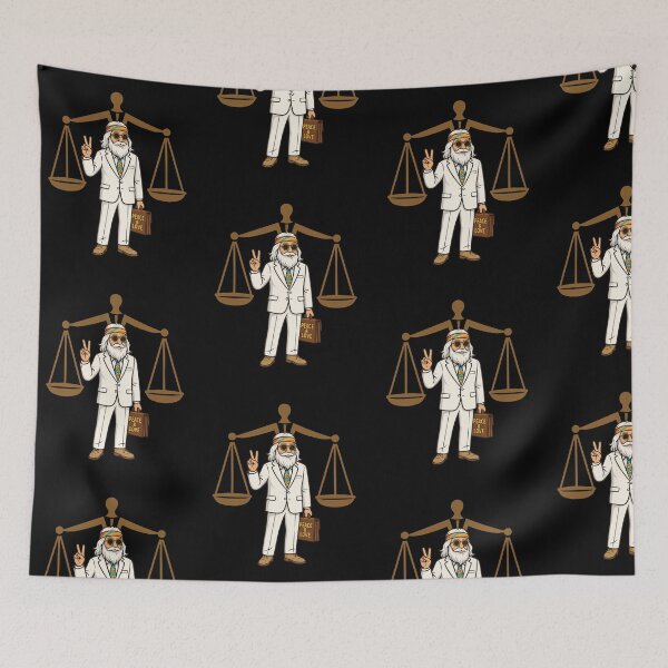Item preview, Elderly White Hippie Lawyer – Peace and Love Legal Humor Design designed and sold by Lunaria Arts.