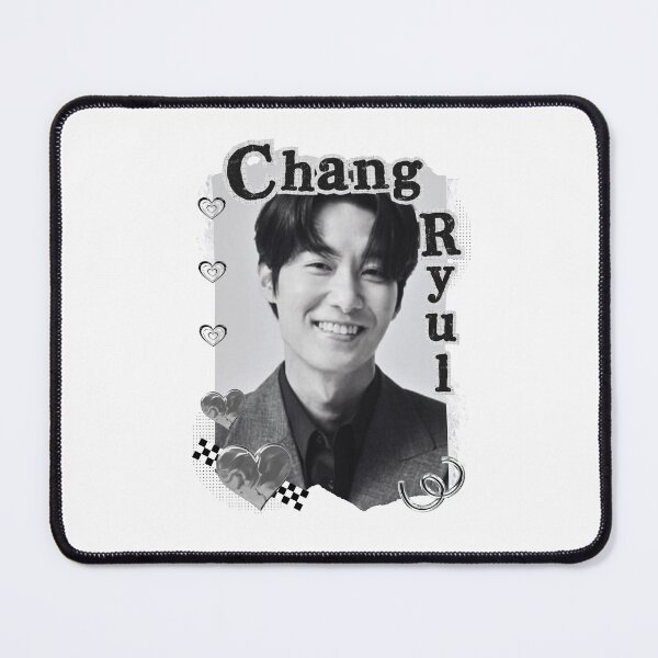 Item preview, Chang Ryul (장렬) Korean Actor Black and White Collage Digital Art Portrait designed and sold by AJUNICE STUDIO.