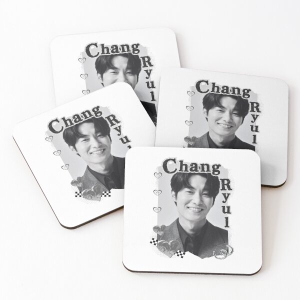 Item preview, Chang Ryul (장렬) Korean Actor Black and White Collage Digital Art Portrait designed and sold by AJUNICE STUDIO.