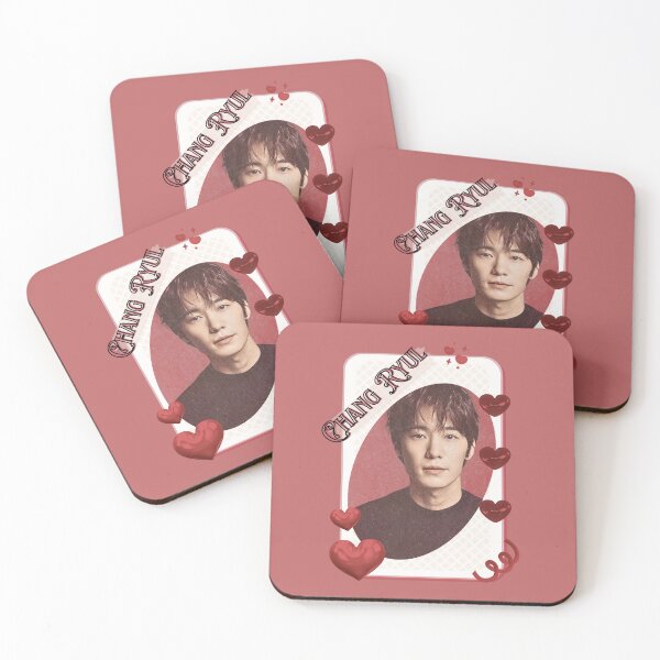 Item preview, Chang Ryul (장렬 ) Korean Actor Card Red Aesthetic Collage Design designed and sold by AJUNICE STUDIO.