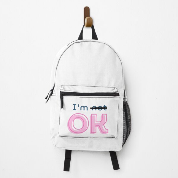 Item preview, I'm OK Positive Affirmation Design | Mental Health Awareness Art | Crossed Out Not Typography designed and sold by TialCorner.