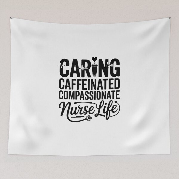 Item preview, Copy of The Nurse Life Caring, Caffeinated, Compassionate designed and sold by Enea Kelo.