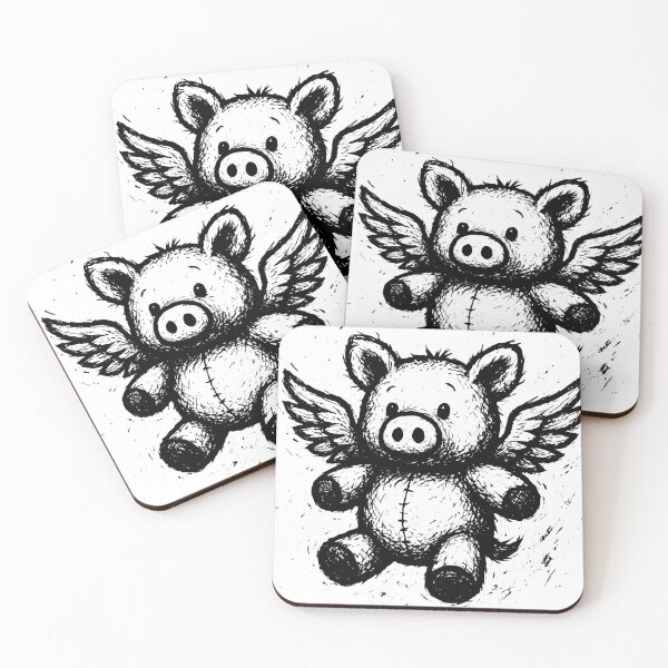 Item preview, Flying Pig Plush Sketch designed and sold by Pixel-Up.