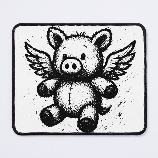 Item preview, Flying Pig Plush Sketch designed and sold by Pixel-Up.