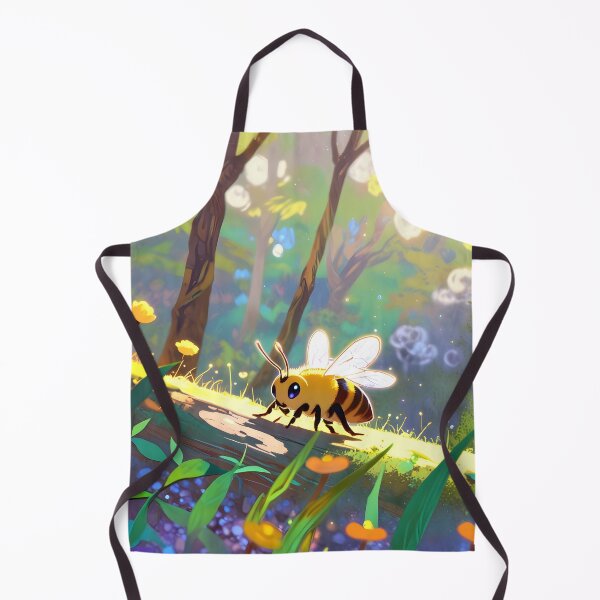 Item preview, Adorable bee in magical forest designed and sold by Ledsor.