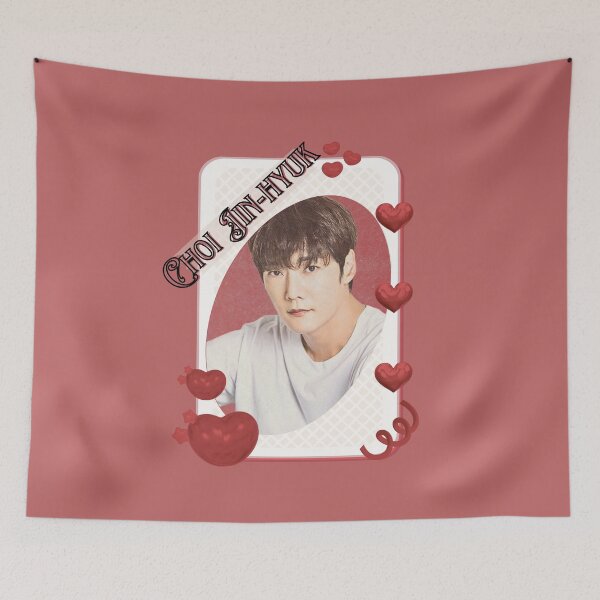 Item preview, Choi Jin-hyuk (최진혁) Korean Actor Card Red Aesthetic Collage Design designed and sold by AJUNICE STUDIO.