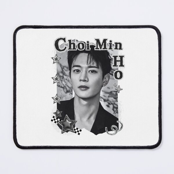 Item preview, Choi Min-ho (Minho of SHINee) (최민호) Korean Actor Black and White Collage Digital Art Portrait designed and sold by AJUNICE STUDIO.