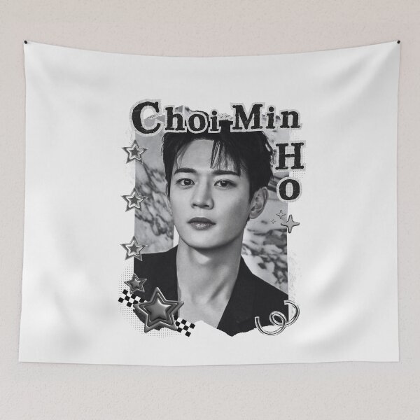 Item preview, Choi Min-ho (Minho of SHINee) (최민호) Korean Actor Black and White Collage Digital Art Portrait designed and sold by AJUNICE STUDIO.