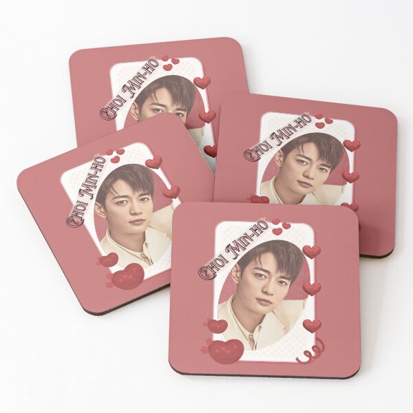 Item preview, Choi Min-ho (Minho of SHINee) (최민호) Korean Actor Card Red Aesthetic Collage Design designed and sold by AJUNICE STUDIO.