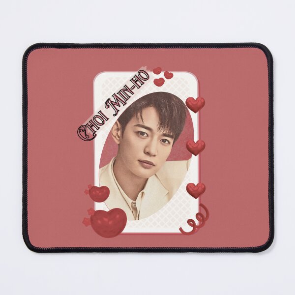Item preview, Choi Min-ho (Minho of SHINee) (최민호) Korean Actor Card Red Aesthetic Collage Design designed and sold by AJUNICE STUDIO.