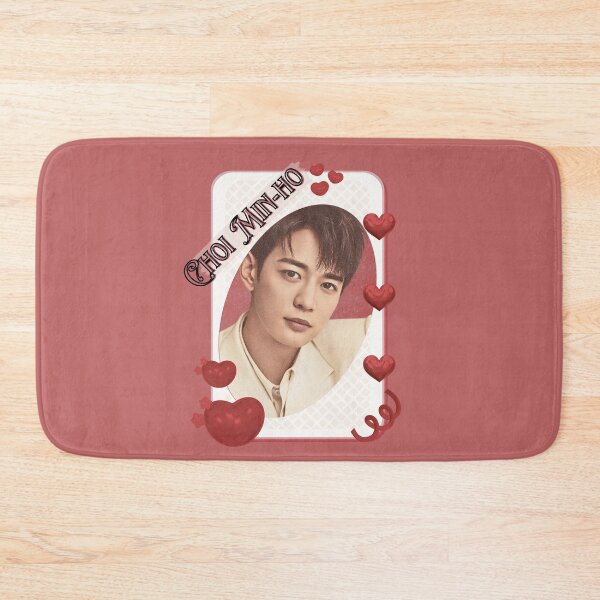 Item preview, Choi Min-ho (Minho of SHINee) (최민호) Korean Actor Card Red Aesthetic Collage Design designed and sold by AJUNICE STUDIO.