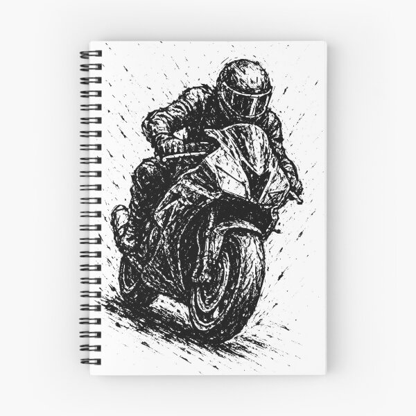Item preview, Motorcycle Rider Sketch Art designed and sold by Pixel-Up.