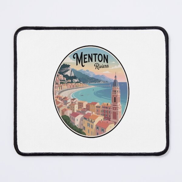 Item preview, Menton France Retro French Riviera Travel Sticker designed and sold by stickercuffs.