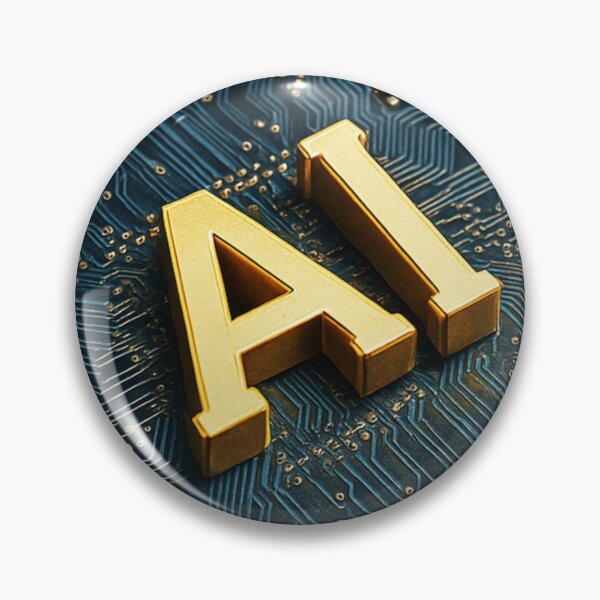 Item preview, Golden AI on Circuit Board designed and sold by Czerkiz.