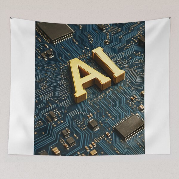 Item preview, Golden AI on Circuit Board designed and sold by Czerkiz.