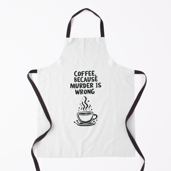 Item preview, Coffee Because Murder is Wrong Quote designed and sold by MJO80.