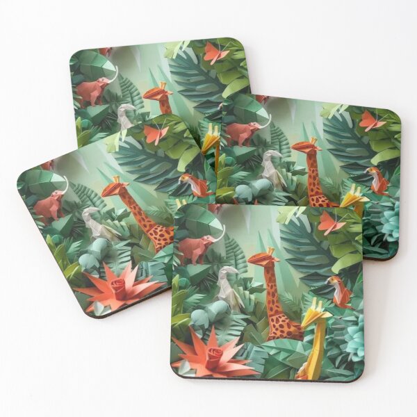 Item preview, Origami Jungle Animals Artwork designed and sold by LumoFreak.