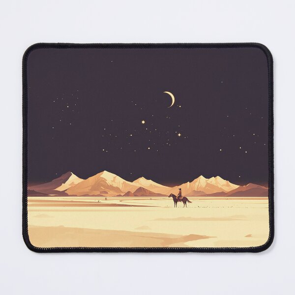 Item preview, Lone Rider Beneath Crescent Moon designed and sold by Christian Weiss.