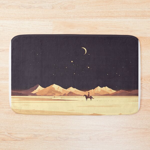 Item preview, Lone Rider Beneath Crescent Moon designed and sold by Christian Weiss.