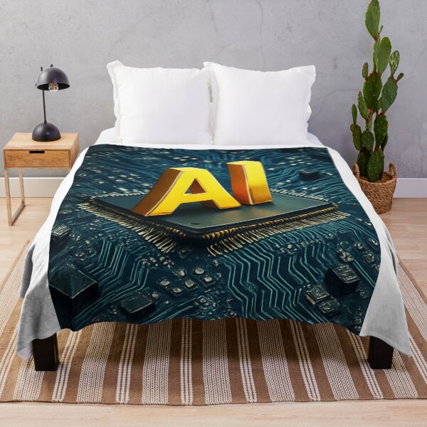 Item preview, Golden AI on Circuit Board designed and sold by Czerkiz.