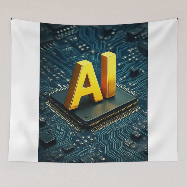 Item preview, Golden AI on Circuit Board designed and sold by Czerkiz.