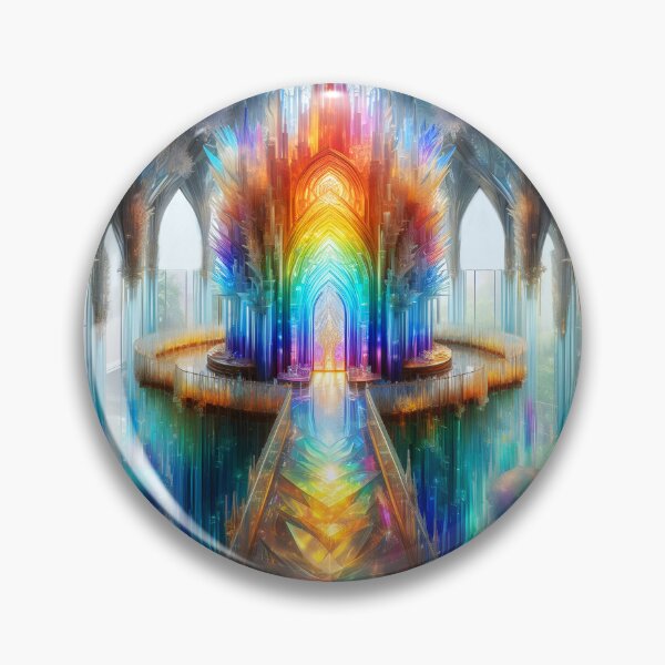 Item preview, Crystal Palace Hall – Rainbow Hued Fantasy Room designed and sold by EmeraldeaArt.