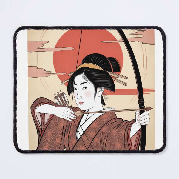 Item preview, Warrior of the Rising Sun – Strength and Precision in the Path of the Bow designed and sold by FusiTink.