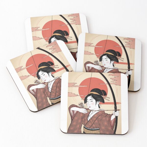 Item preview, Warrior of the Rising Sun – Strength and Precision in the Path of the Bow designed and sold by FusiTink.