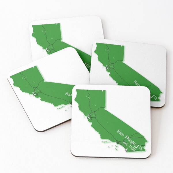 Item preview, San Diego, CA [Green] designed and sold by PhilbonianDezin.