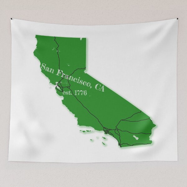 Item preview, San Francisco, CA [Green] designed and sold by PhilbonianDezin.