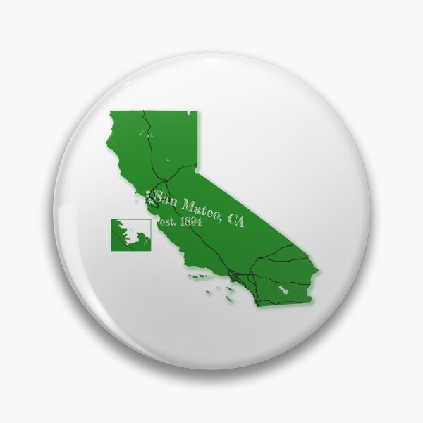 Item preview, San Mateo, CA [Green] designed and sold by PhilbonianDezin.