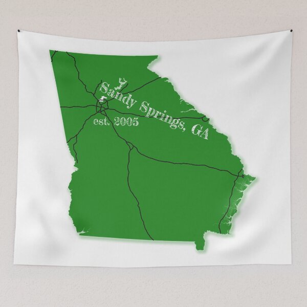 Item preview, Sandy Springs, GA [Green] designed and sold by PhilbonianDezin.
