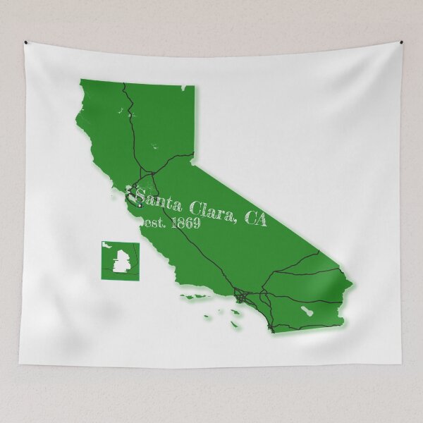 Item preview, Santa Clara, CA [Green] designed and sold by PhilbonianDezin.