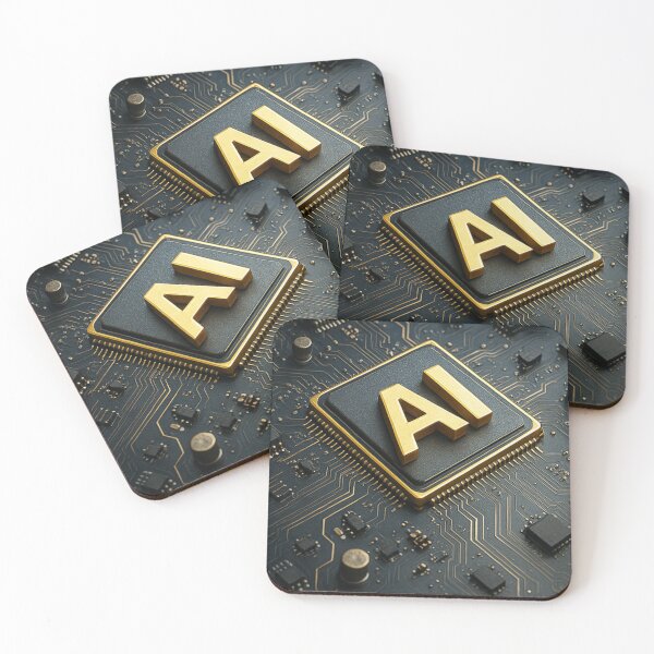 Item preview, Golden AI on Circuit Board designed and sold by Czerkiz.