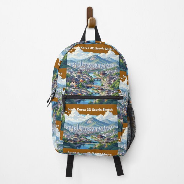 Item preview, South Korea 3D Scenic Sketch , designed and sold by PaintMeWorld.