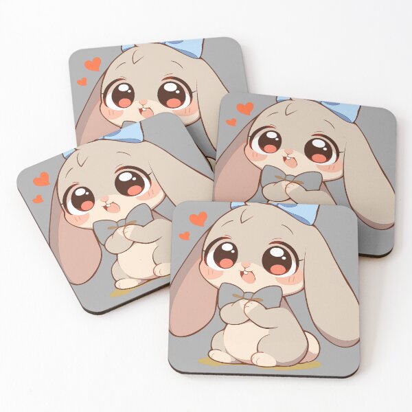 Item preview, Cute bunny with blue bow designed and sold by Cre8Gift.